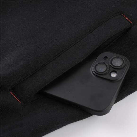 Men Full Zip Hoodie Color Block Lightweight Fleece Sweatshirt Long Sleeve Warm - Picture 6 of 8